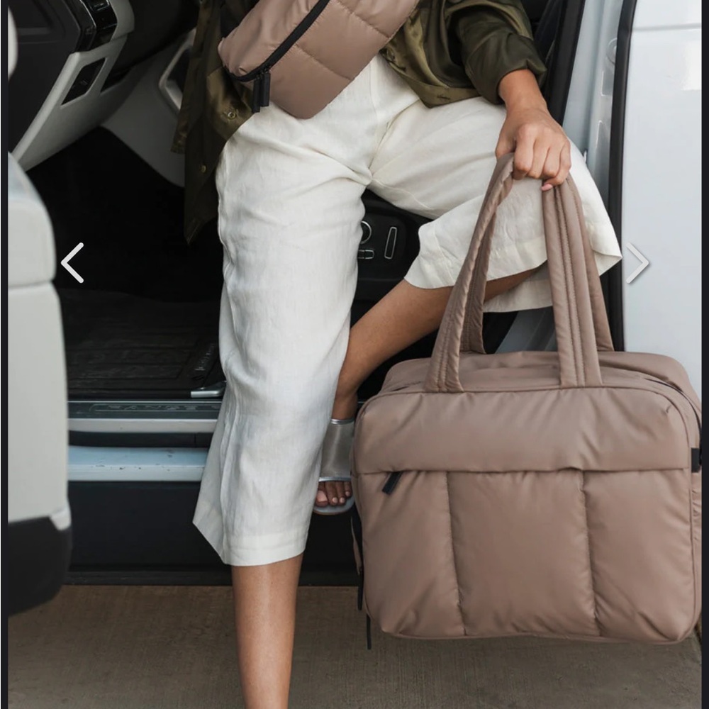 Calpak Luce duffel in chocolate